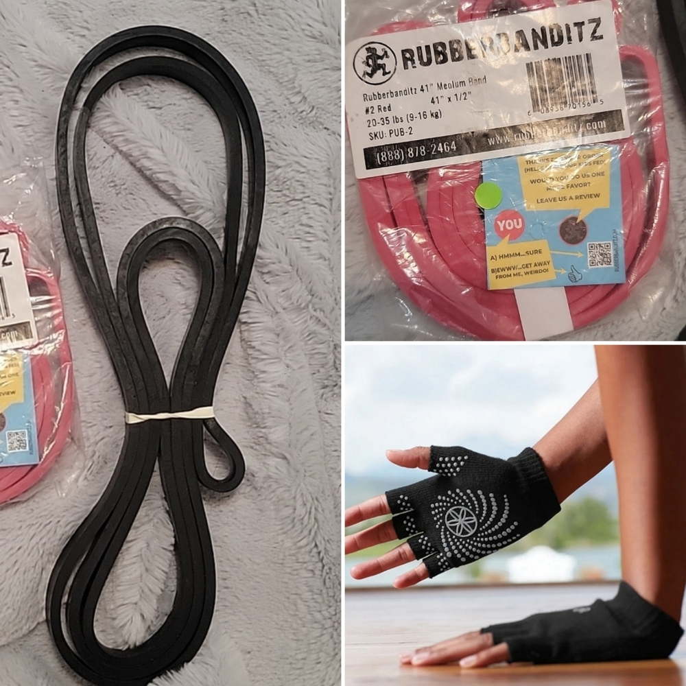 🆕️ Yoga Gloves Resistance Band Set